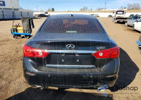 2014 Infiniti Q50 Base from USA, damaged, VIN JN1BV7AR7EM700245